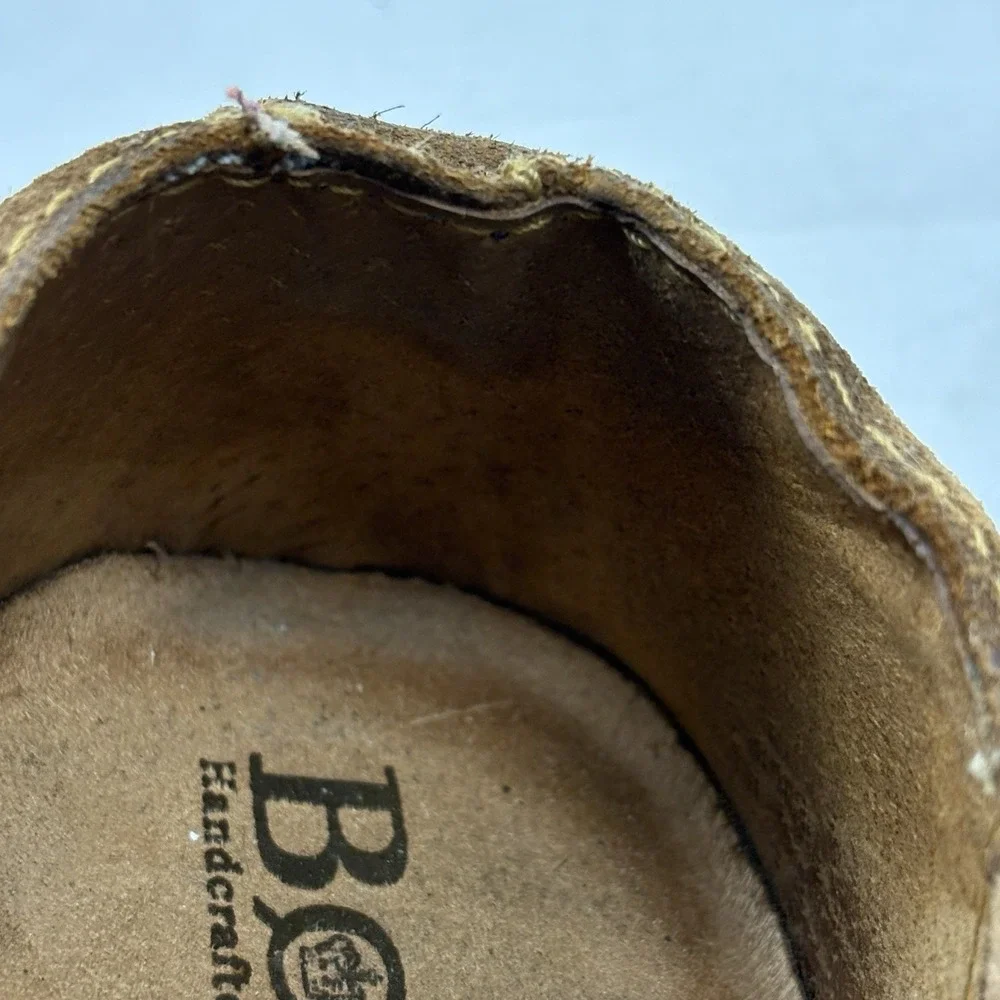 Born 8.5 Bryson Brown Distressed Suede Slip-On Casual Shoes Mens 8.5M EUC